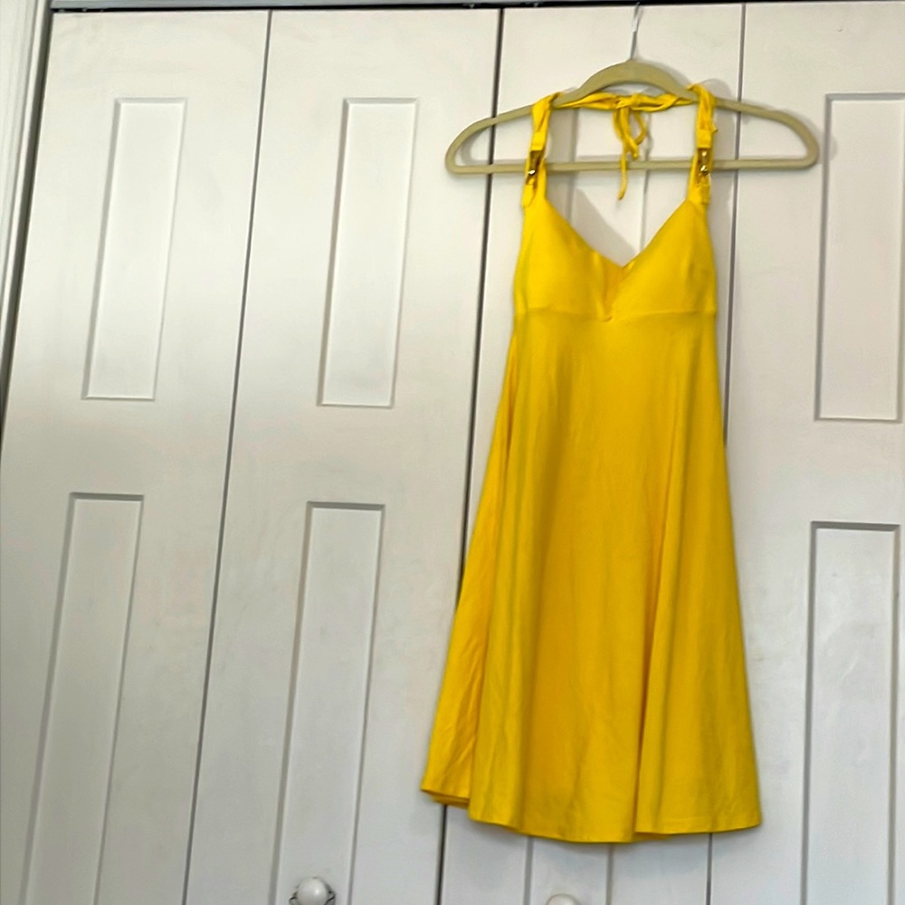 Early spring yellow dress